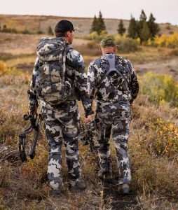 Western Ranch Brokers Bill and Caleb hunting elk in Montana
