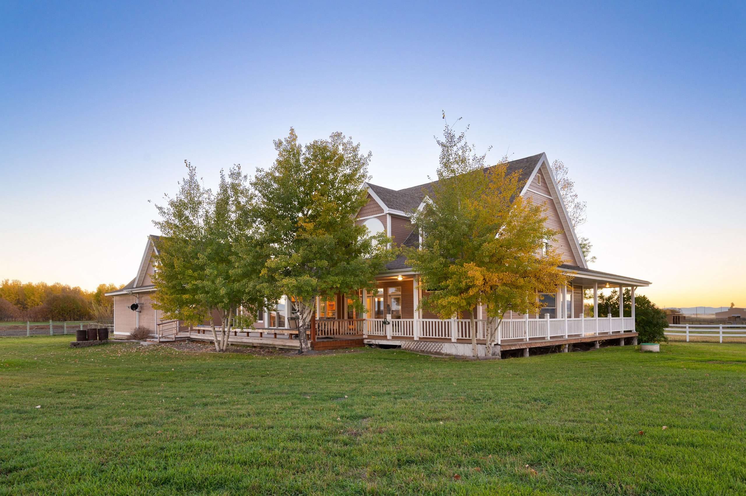 Home exterior on Gallatin Valley Equine Estate for sale in Montana